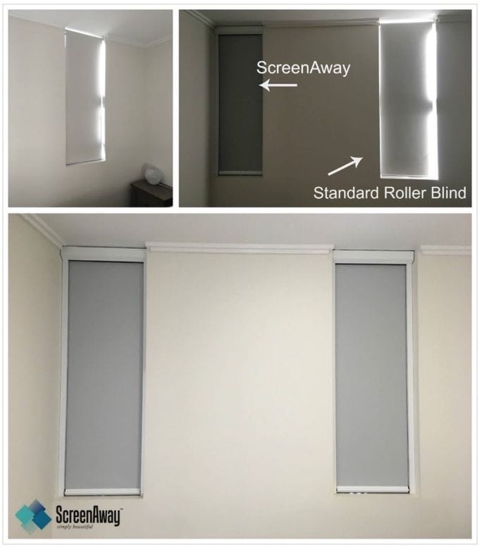 ScreenAway blinds compared to roller blinds ScreenAway blinds compared to roller blinds
